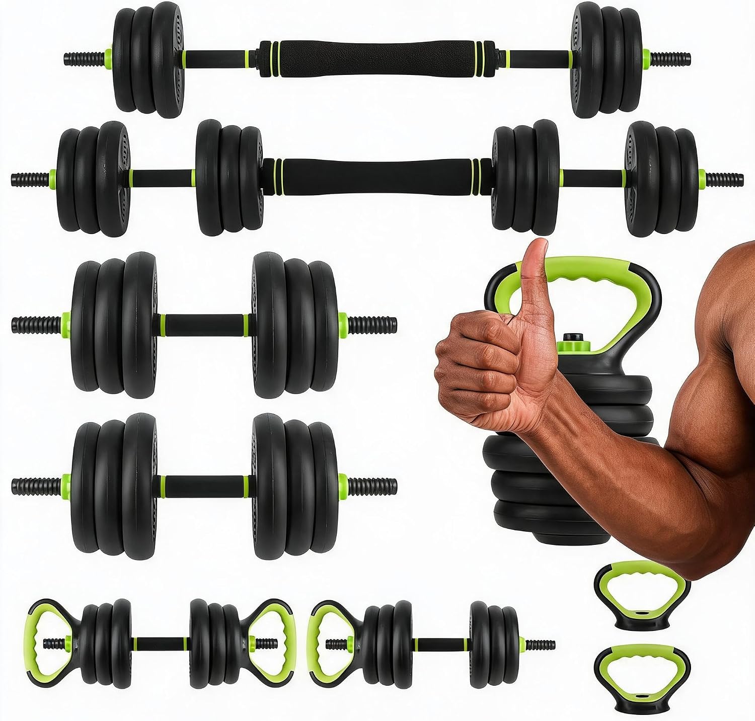Home Gym Options - مجموعة دمبل قابلة للتعديل 4 في