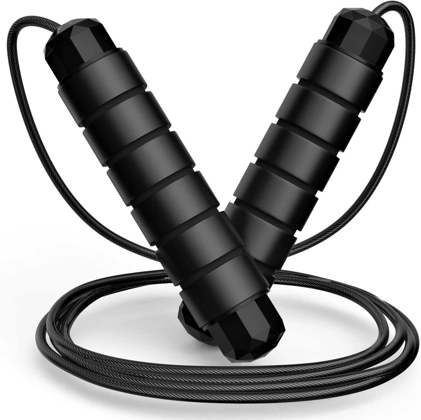 Jump Rope Bearing - حبل قفز قابل للتعديل من الفولاذ،