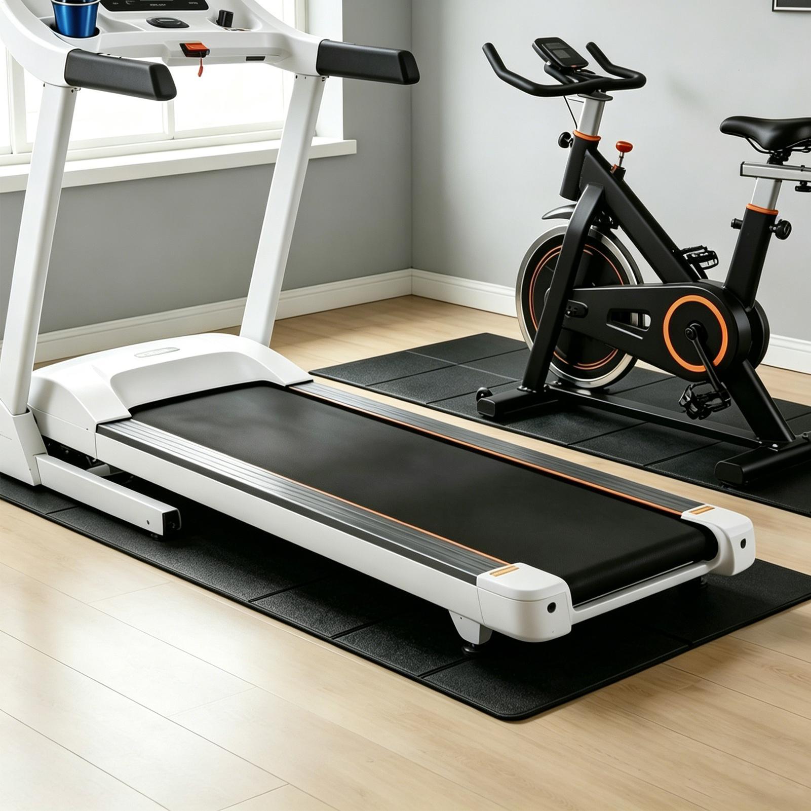 Home Gym Equipment - وسادات أرضية لجهاز المشي، غير قابلة