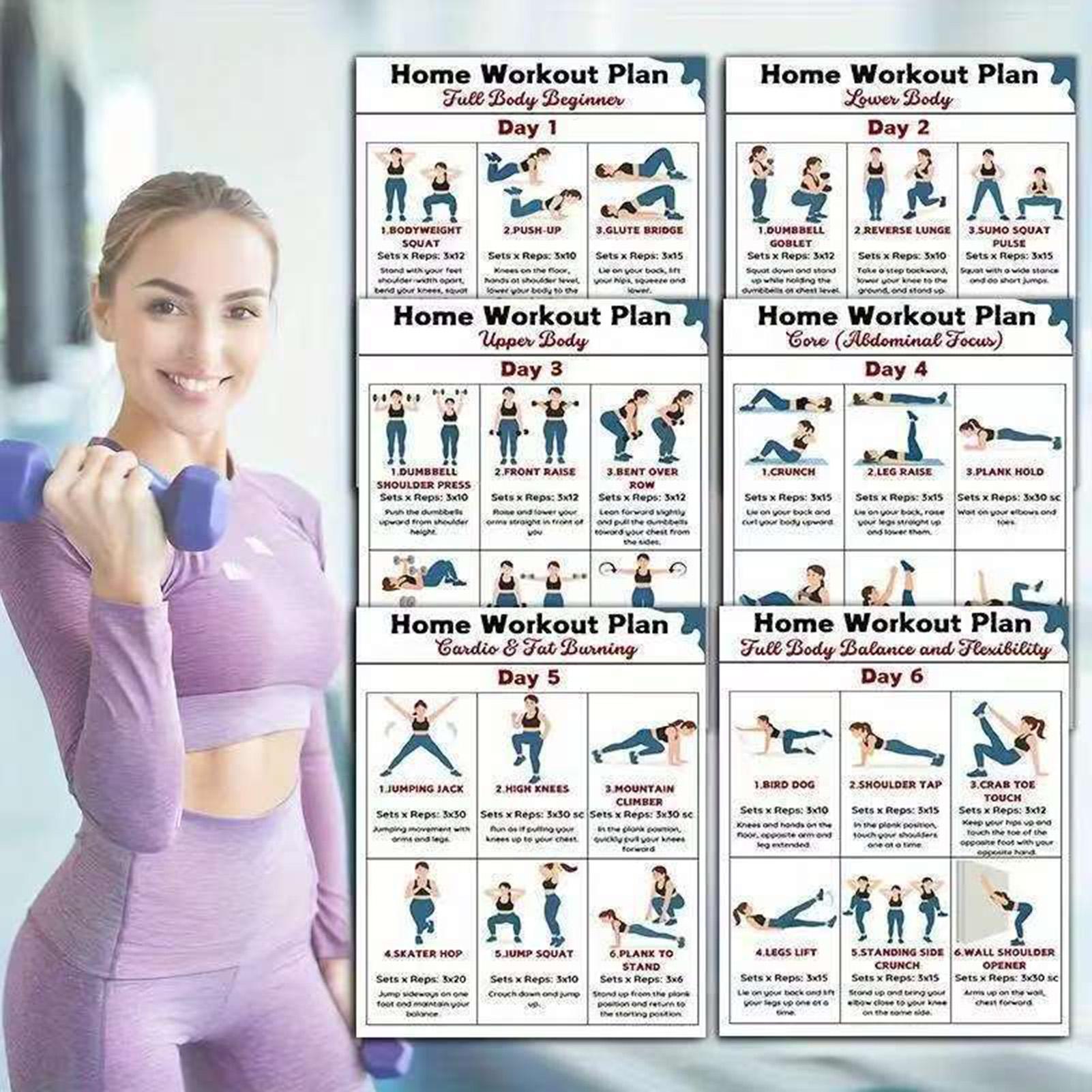 Home Gym Guide - 6 قطعة دمبل اليوغا تمتد تجريب