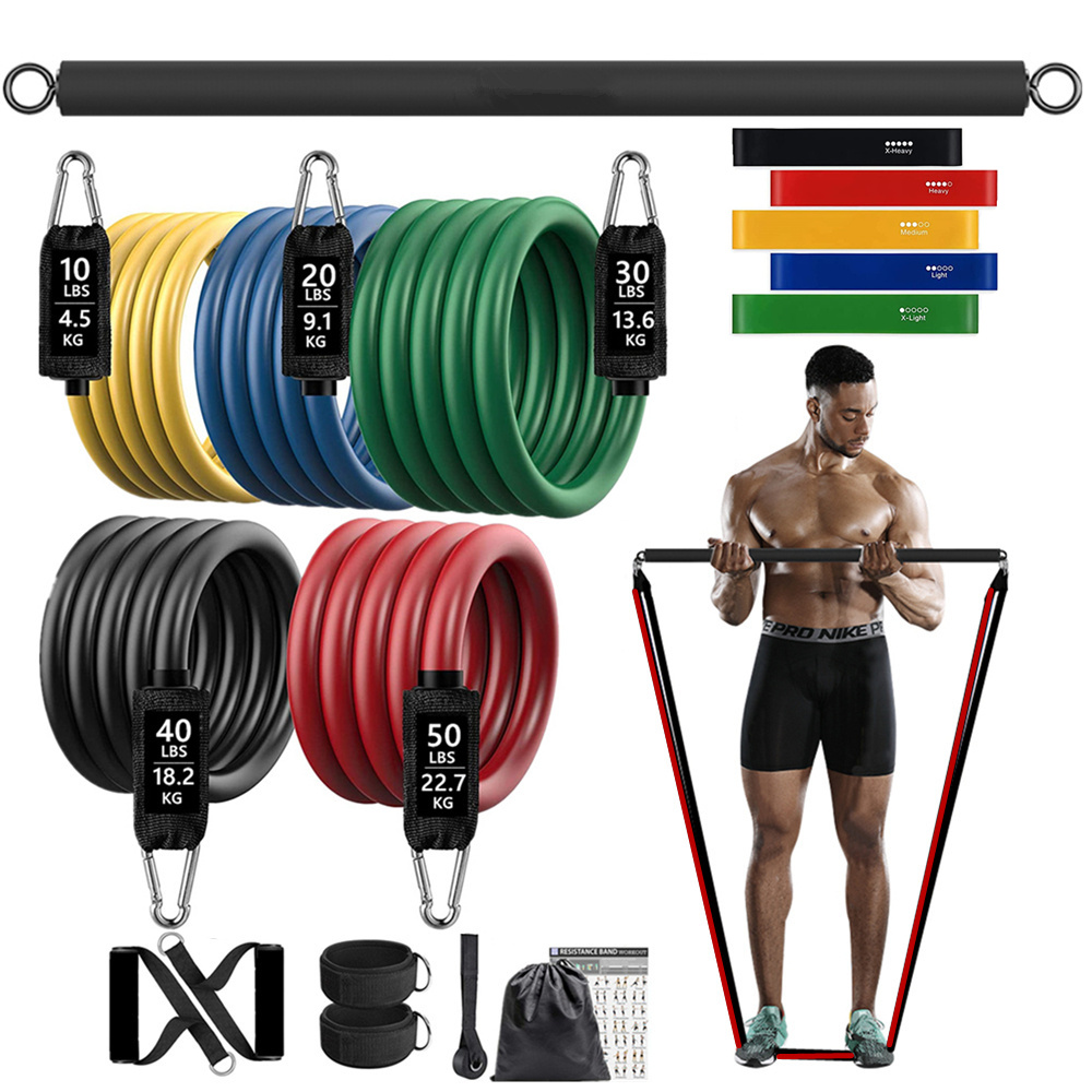 Home Gym Garden - 150lb اللياقة البدنية الغنيمة المقاومة شريط