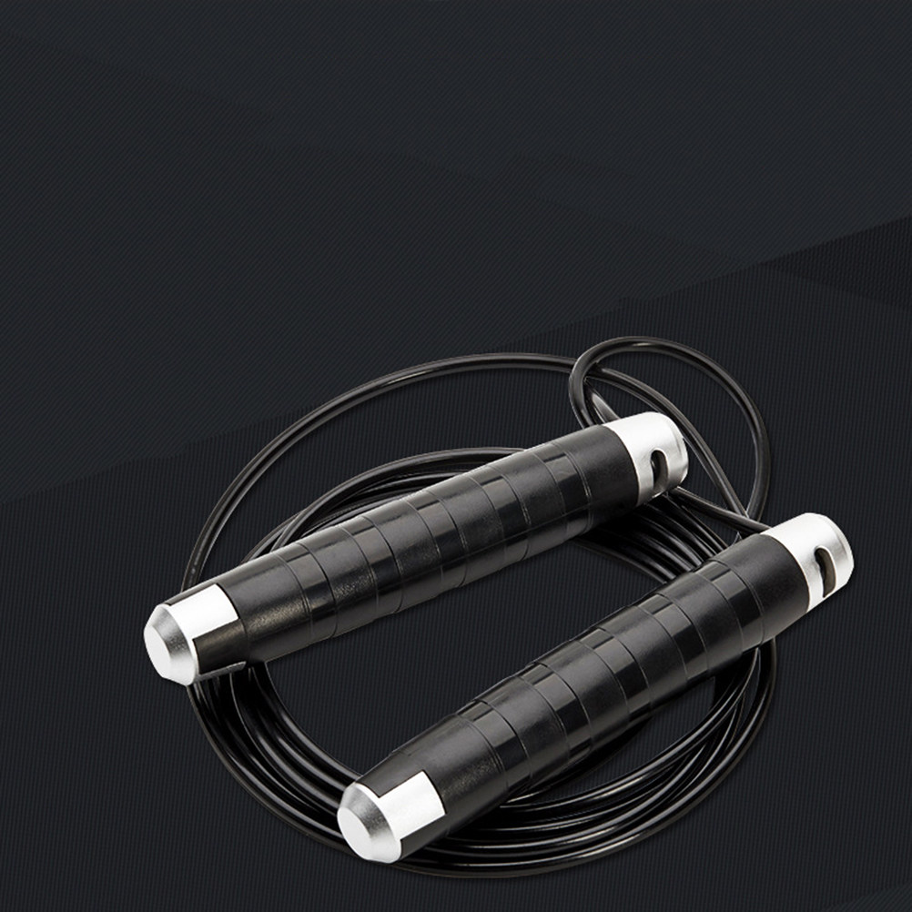 حبل قفز أسود من الفولاذ مع نظا - مراجعة Jump Rope Bearing وسعره