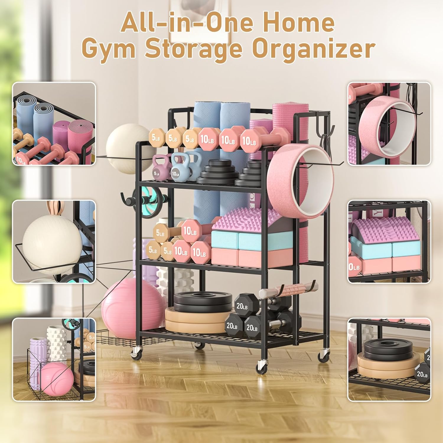 تخزين معدات الجيم المنزلية، بد - مراجعة Home Gym Equipment وسعره