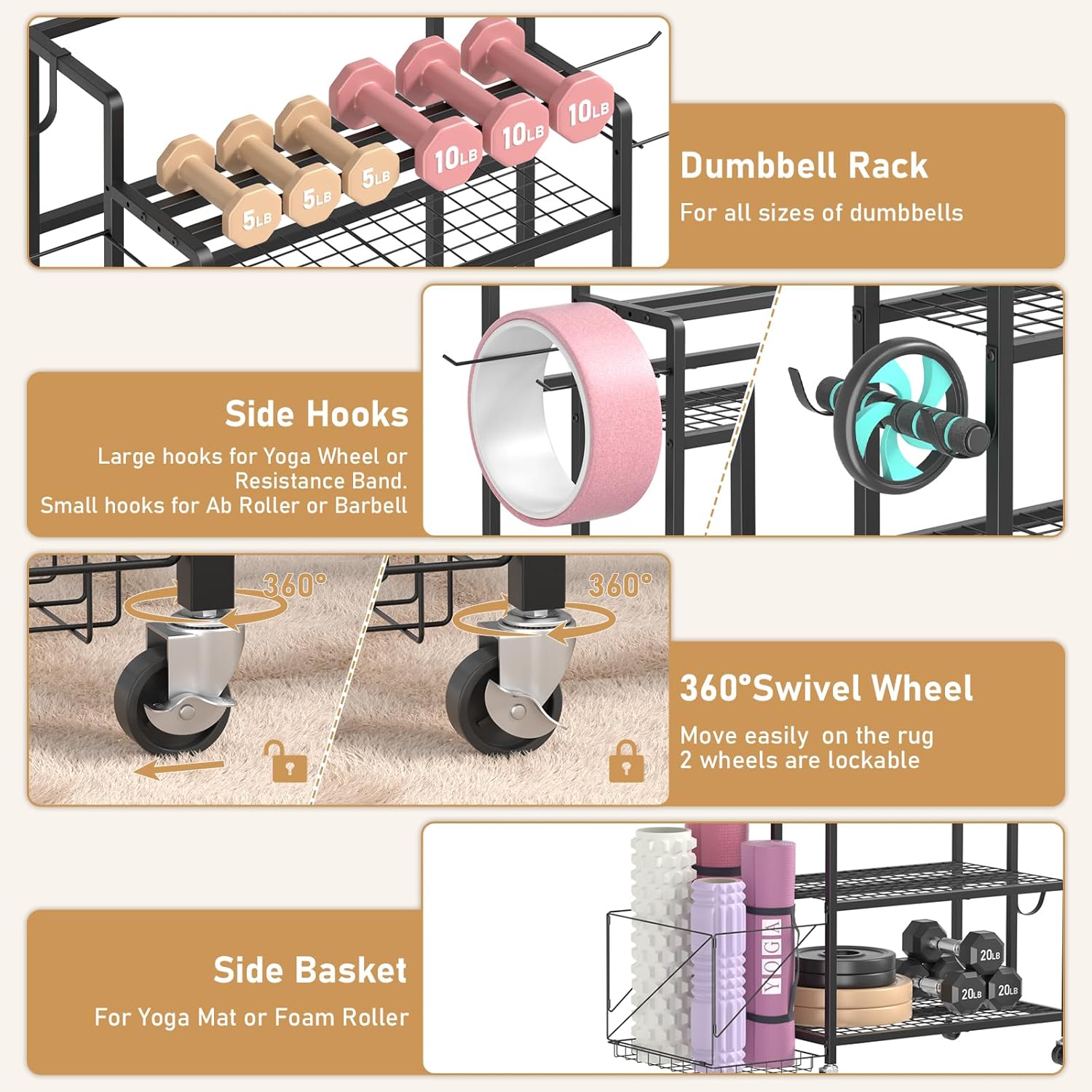 تخزين معدات الجيم المنزلية، بد - مراجعة Home Gym Equipment وسعره