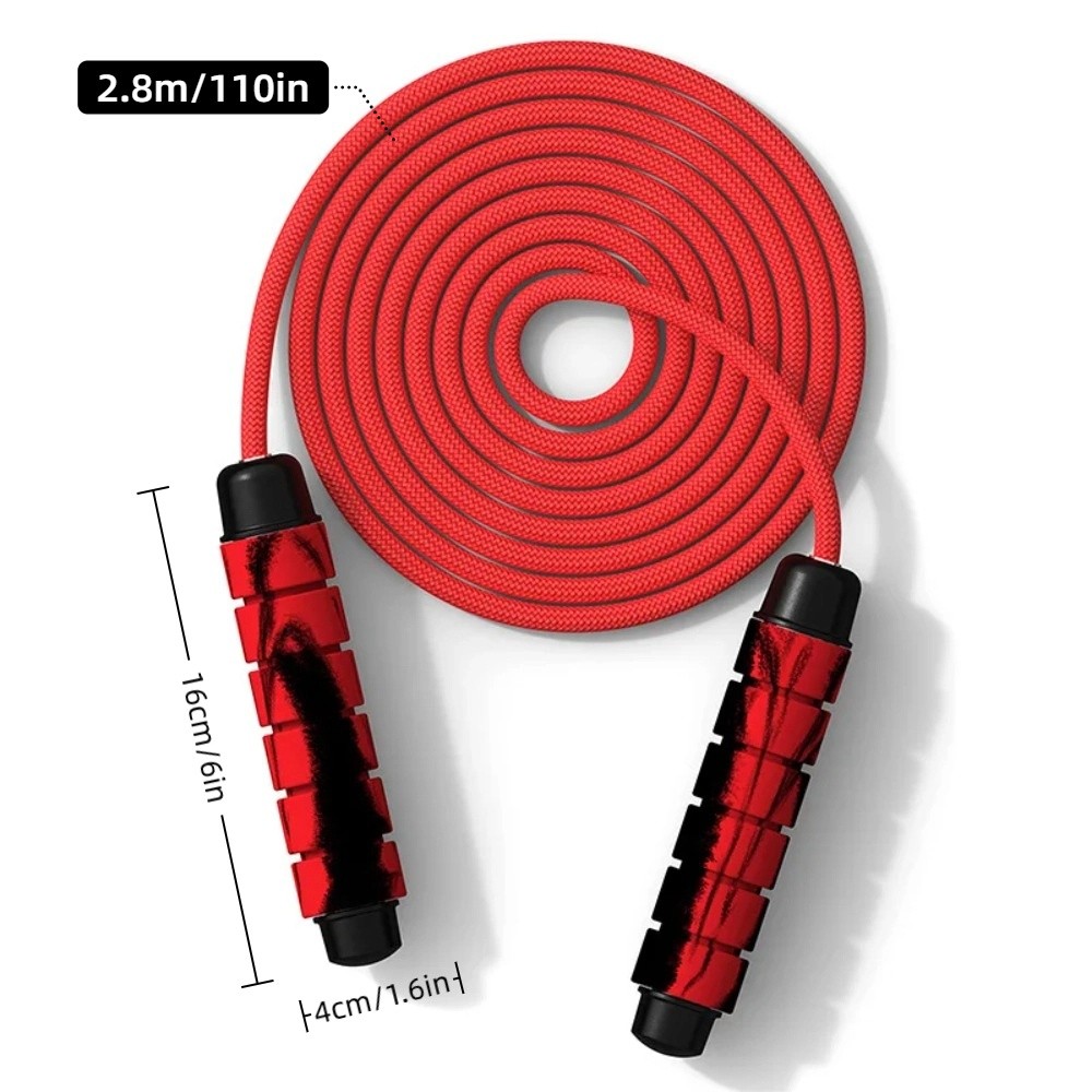 حبل قفز مثقل مضاد للتشابك بمقب - مراجعة Jump Rope Bearing وسعره