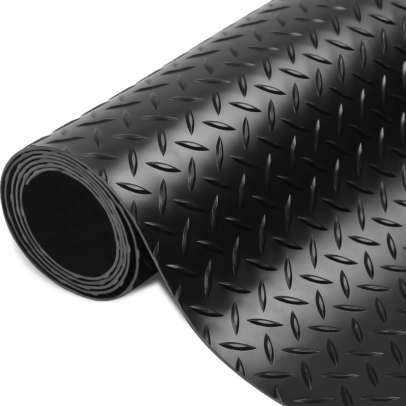 بساط أرضي مطاطي مزخرف بالماس - - مراجعة Home Gym Garage وسعره