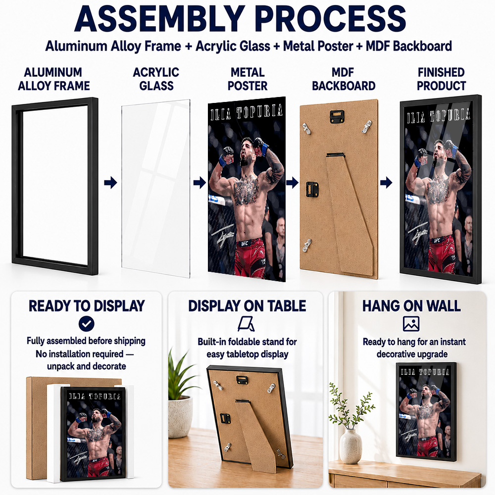 لوحة معدنية مؤطرة من إيليا توب - مراجعة Home Gym Room وسعره