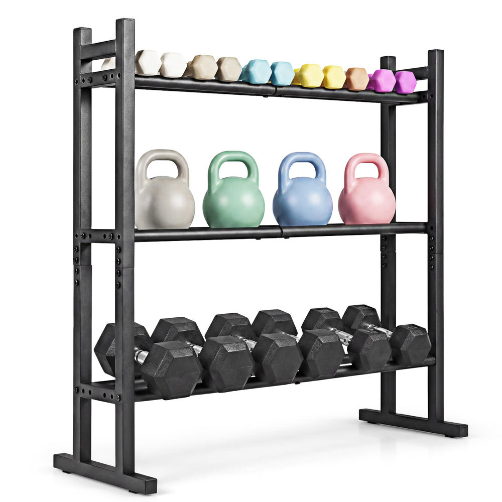 حامل أثقال ثلاثي الطبقات شديد  - مراجعة Home Gym Equipment وسعره